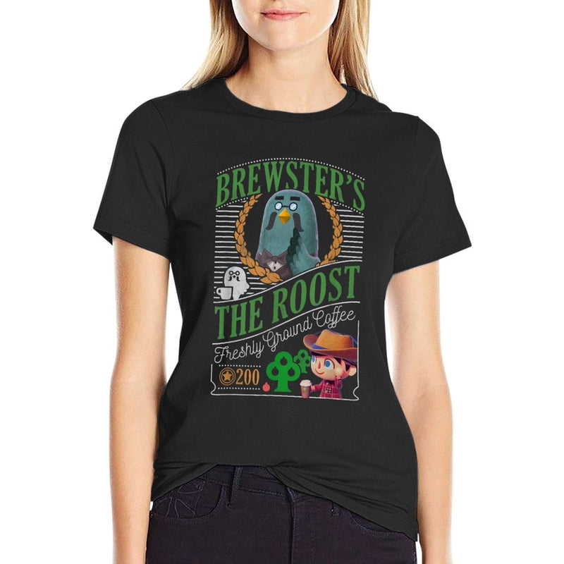 Animal Crossing Brewsters The Roost Cafe  Cotton T-Shirt