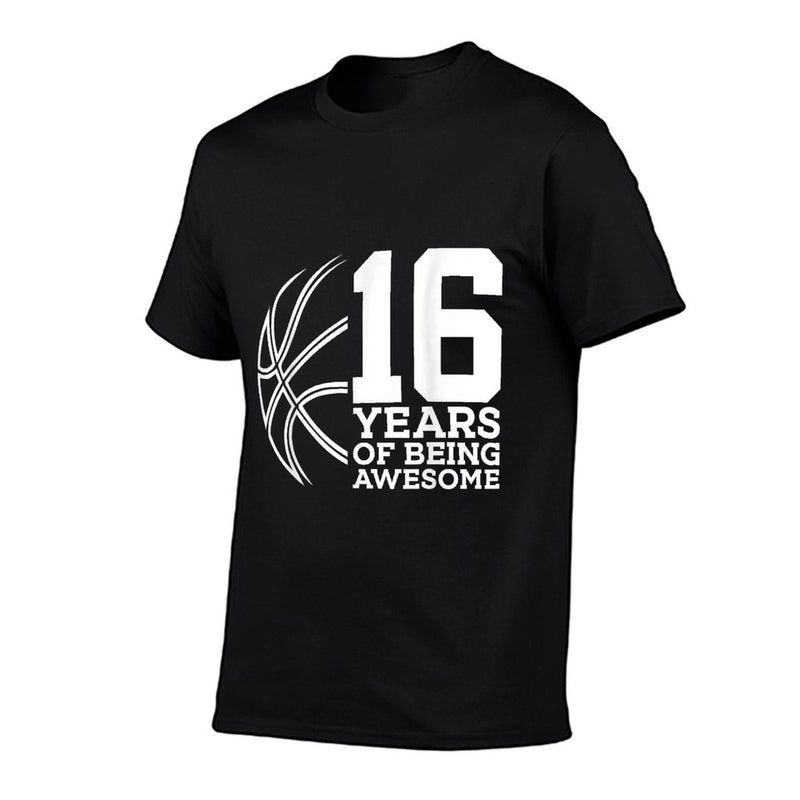 16 YEARS OF BEING AWESOME BASKETBALL 16TH BIRTHDAY  Moisture-wicking T-Shirt