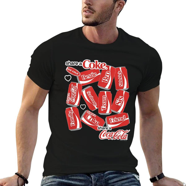 Coca-Cola Share A Coke Family Soda Can Jumble  Graphic-printed T-Shirt