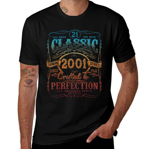 Vintage 2001 Limited Edition 21 Year Old 21st Birthday  Soft T-Shirt