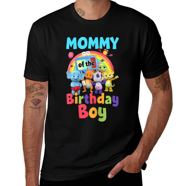 Dad And Mom Mommy Of The Birthday Boy Family Party Decor  Fade-proof Color T-Shirt