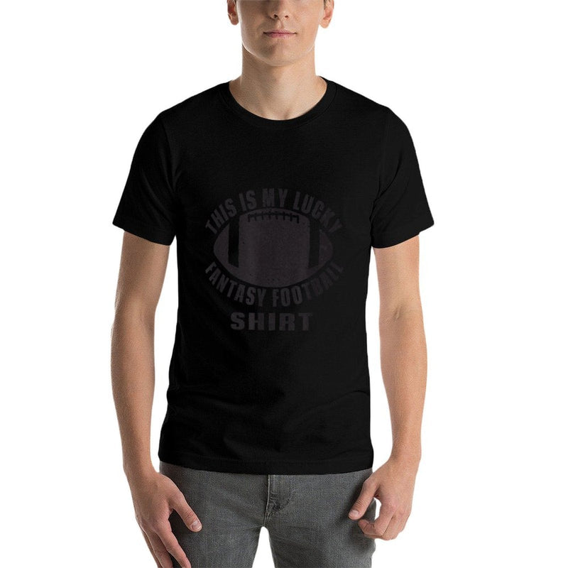 My Lucky Fantasy Football Vintage Football Season  Tagless Design T-Shirt