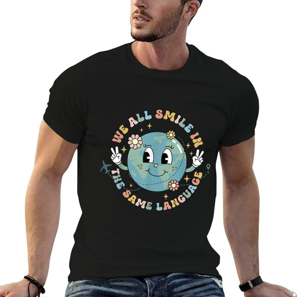 We All Smile in The Same Language ESL Multilingual Learner  Breathable T-Shirt