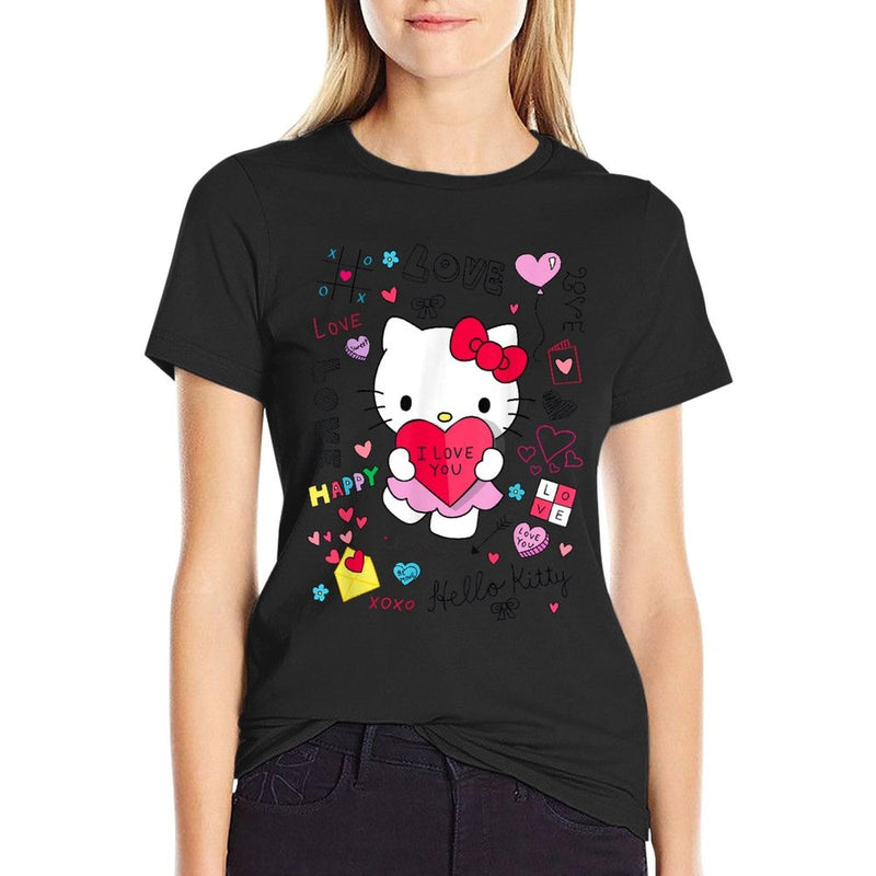 Hello Kitty Love Notes Valentine  Soft T-Shirt