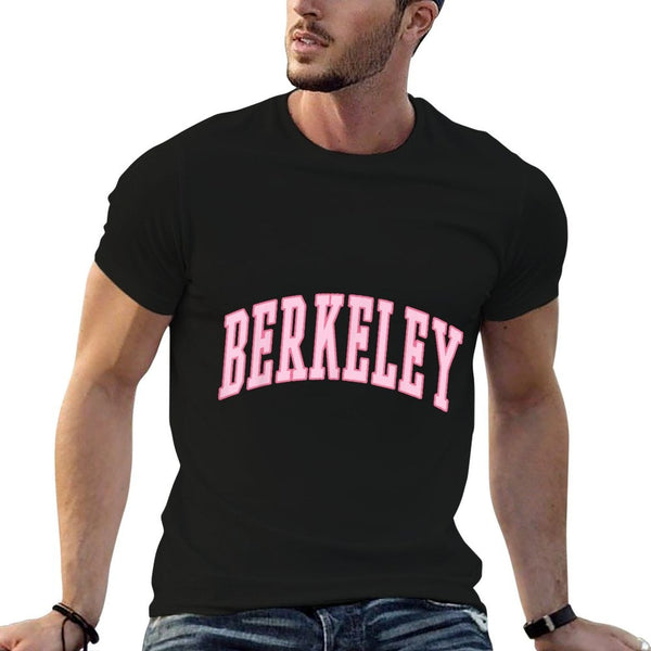 Berkeley Vintage Preppy Varsity Pink Sports  Tagless Design T-Shirt