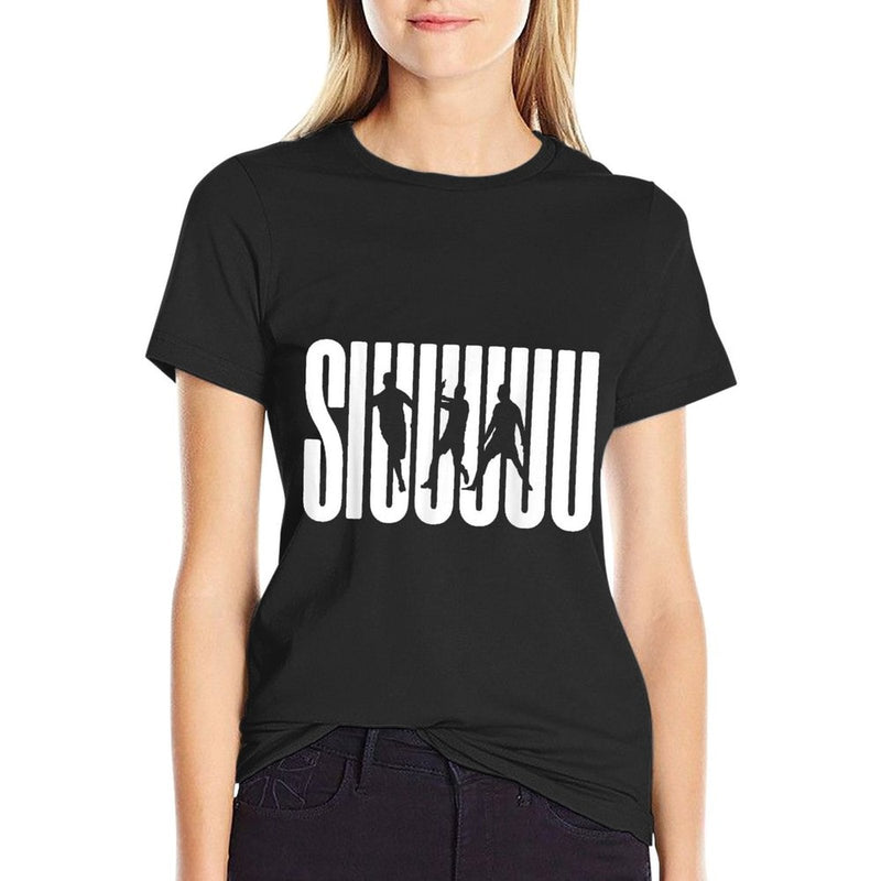 Siuuu Funny Soccer Football Boys Men Women Soccer Player  Classic T-Shirt