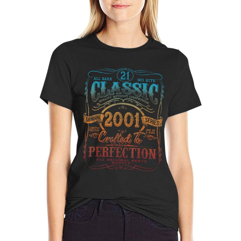 Vintage 2001 Limited Edition 21 Year Old 21st Birthday  Soft T-Shirt