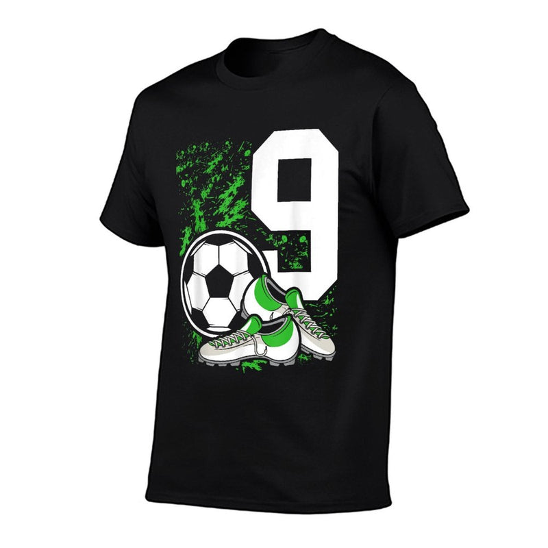9th Birthday Boys 9 Years Soccer Football Player Birthday  Classic T-Shirt