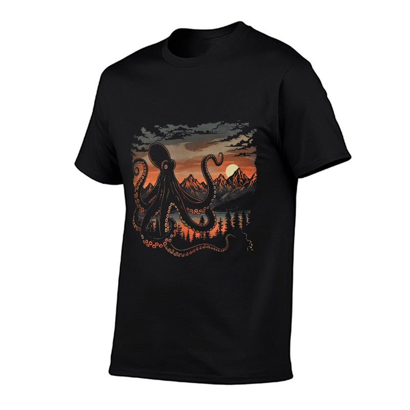 Twilight Kraken  Men Women (XS-6XL)  Graphic  Moisture-wicking T-Shirt