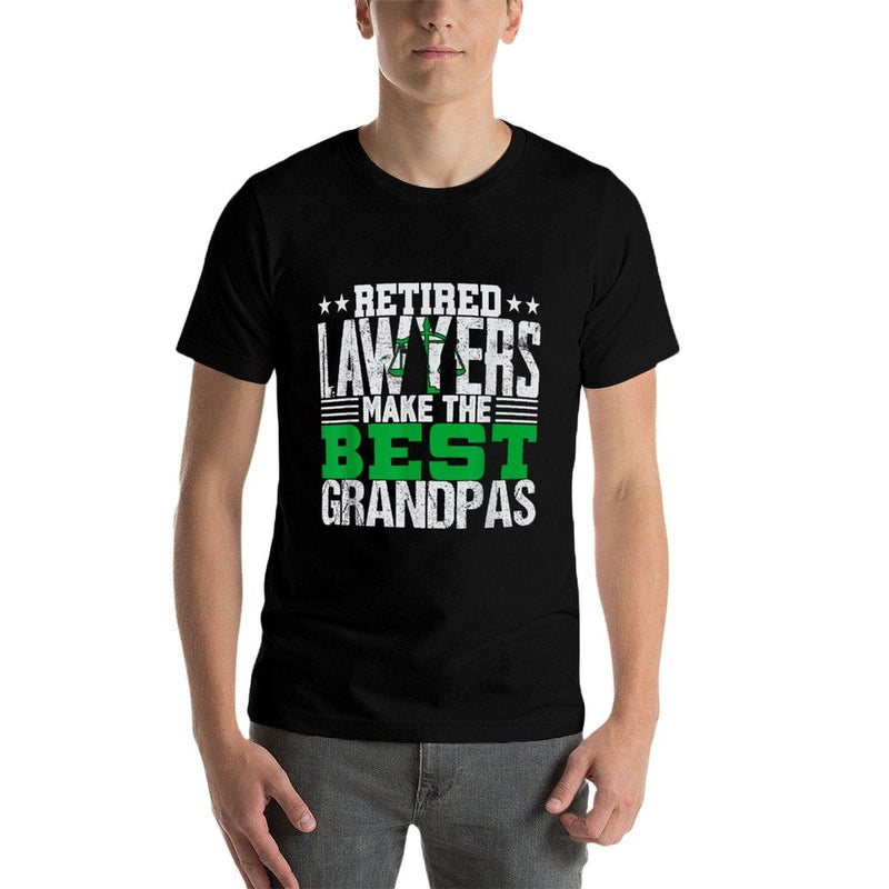 Retired Lawyers Grandpa T Attorney Retirement Gift  Eco-friendly Material T-Shirt
