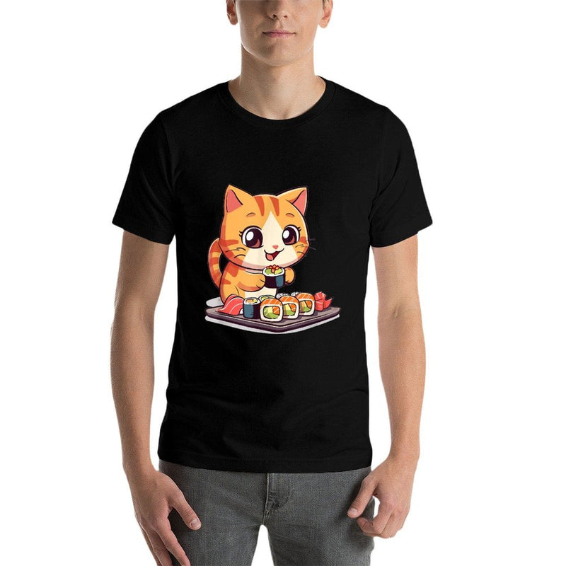 Cats And Sushi Japanese Food Kitten Kawaii Anime  Vintage-inspired T-Shirt