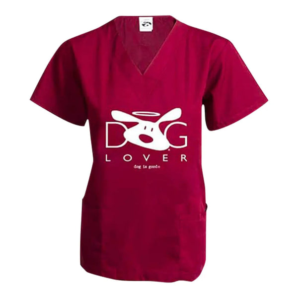Scrub Top: Dog Lover