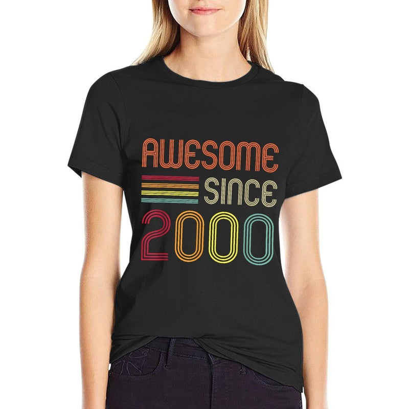 Awesome Since 2000 24th Birthday Retro  Lightweight T-Shirt