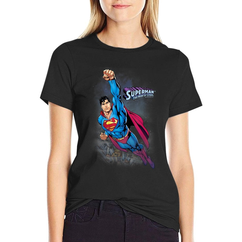 Superman Twilight Flight  Summer-ready Fabric T-Shirt