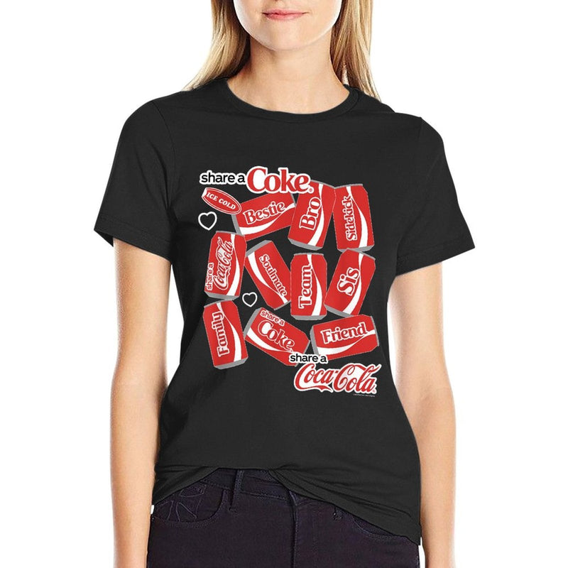 Coca-Cola Share A Coke Family Soda Can Jumble  Graphic-printed T-Shirt