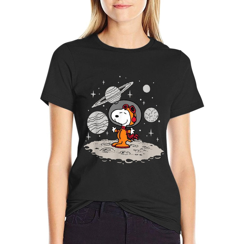 Peanuts - Snoopy Planets And Starfield  Lightweight T-Shirt