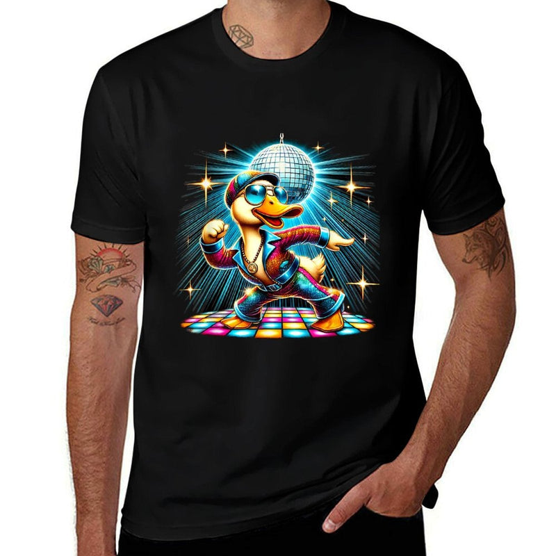 Aesthetic Duck Disco Dancer  High-quality Stitching T-Shirt