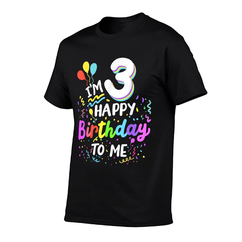I'm 3 Happy Birthday To Me Three Years Old 3rd Bday Party  Polyester Blend T-Shirt