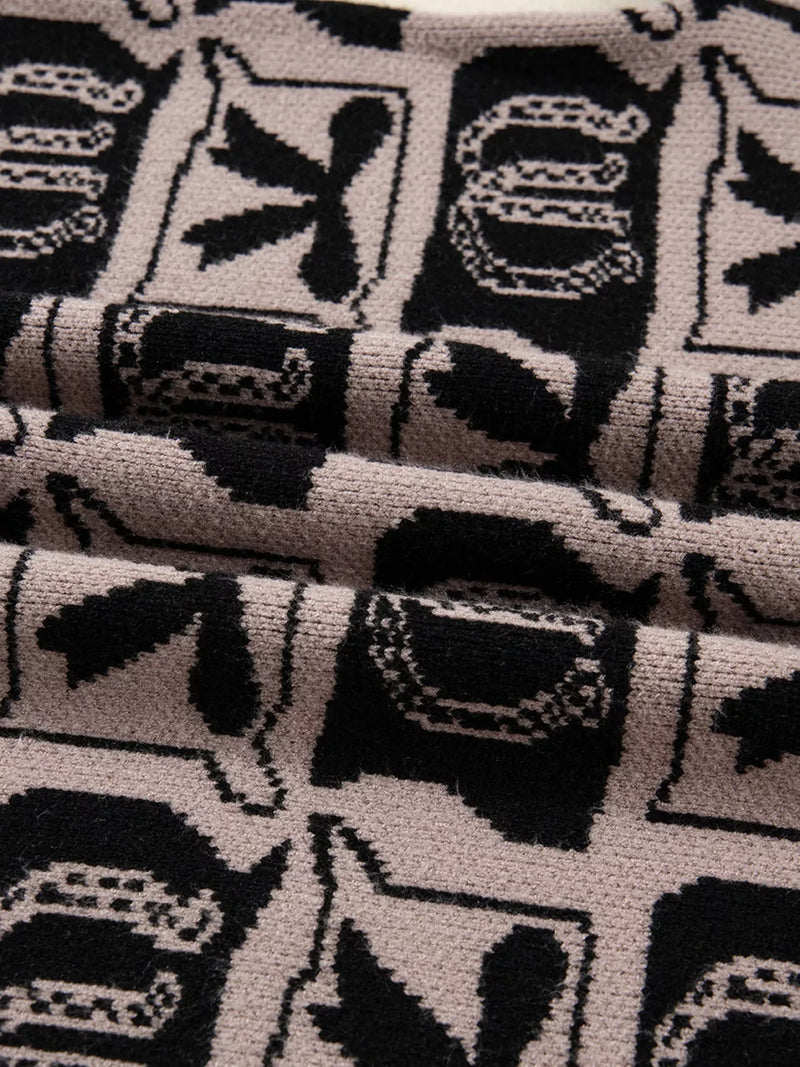 Bows & Horseshoes Pattern Sweater