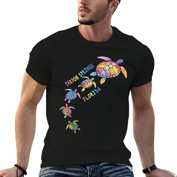 Tarpon Springs Florida Sea Turtle Lover Beach Vacation  Slim-fit Cut T-Shirt