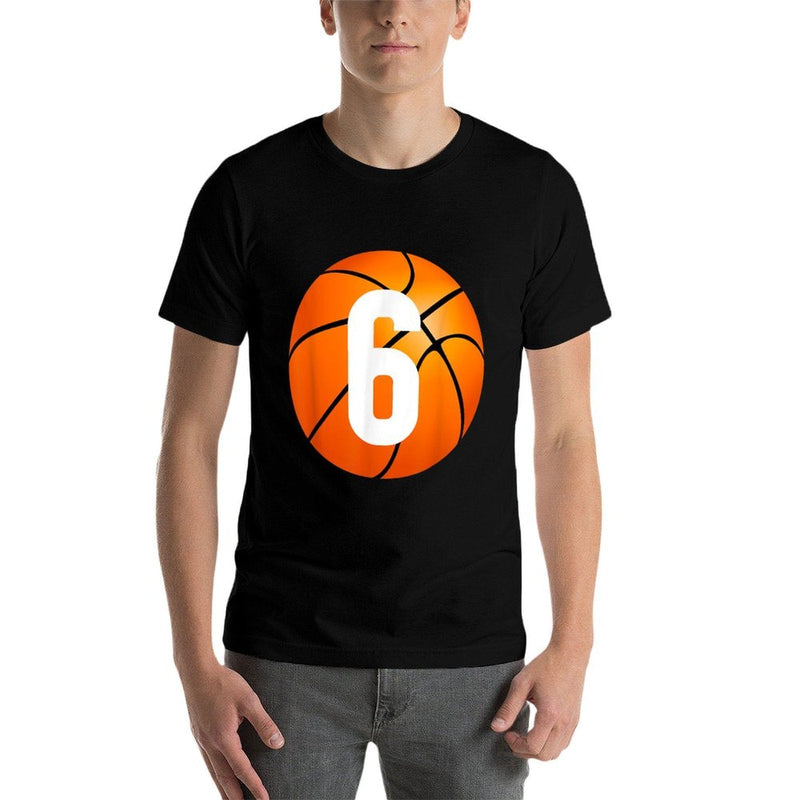 Kids Basketball - 6 Year Old Birthday T-shirt  Eco-friendly Material T-Shirt