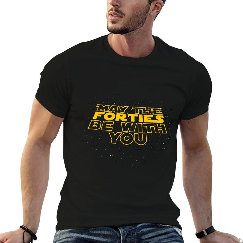 May The Forties Be With You Funny 40th Birthday Gift T Premium  Quick-drying T-Shirt