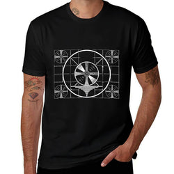 Sign Off Test Pattern Vintage Television  Moisture-wicking T-Shirt