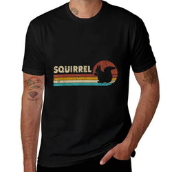 Squirrel Vintage Men Women Kids Boys Girls Funny Retro  Tagless Design T-Shirt