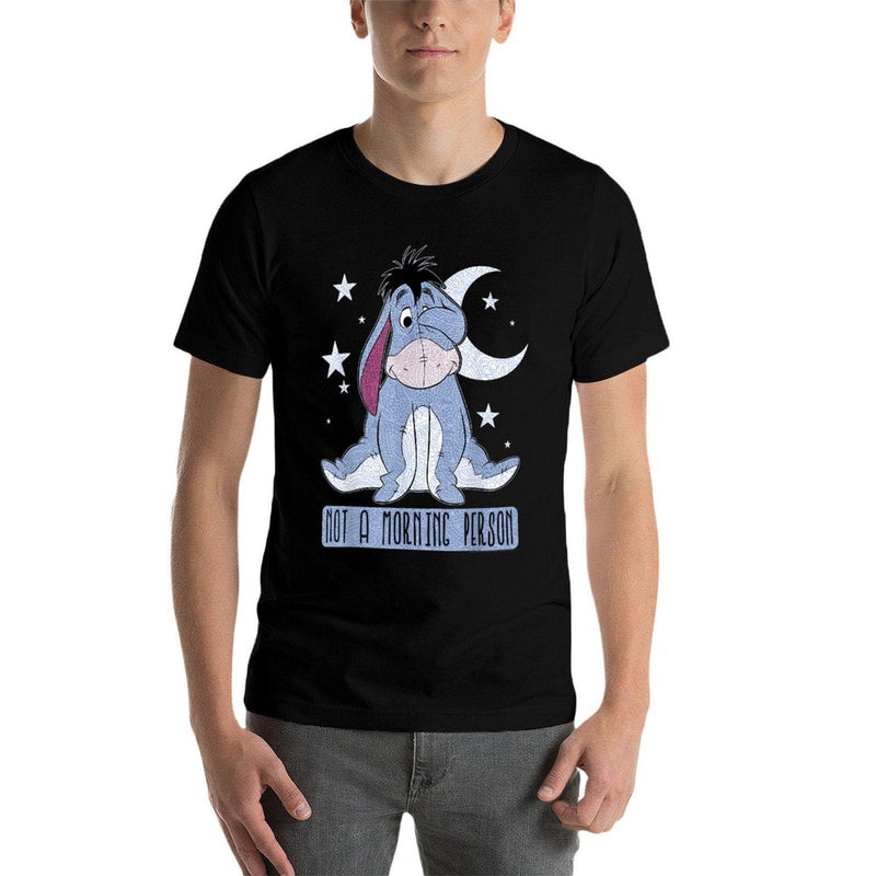 Disney Winnie The Pooh Eeyore Not A Morning Person  Polyester Blend T-Shirt