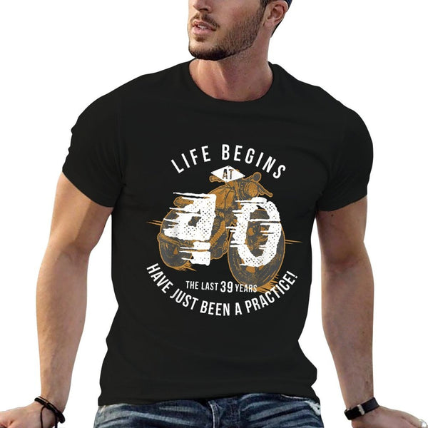 Life Begins at 40 - Vintage 40th Birthday  Odor-resistant T-Shirt
