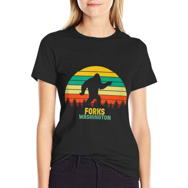 Bigfoot in The Twilight Forks Washington PNW Tourist  Quick-drying T-Shirt