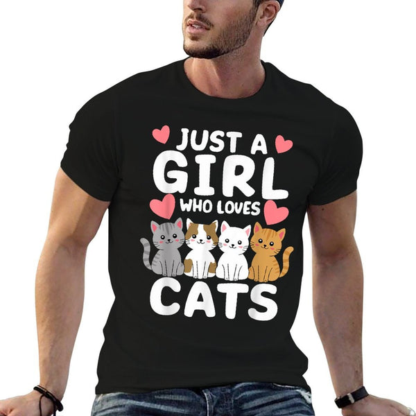 Cat Just A Girl Who Loves Cats  Breathable T-Shirt