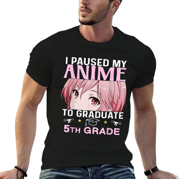 5th Grade Graduation Anime 2025 Graduate Elementary Girls  Lightweight T-Shirt