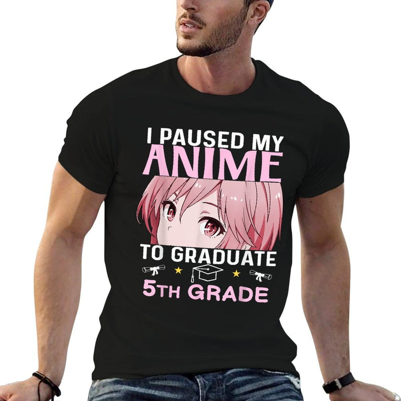 5th Grade Graduation Anime 2025 Graduate Elementary Girls  Lightweight T-Shirt