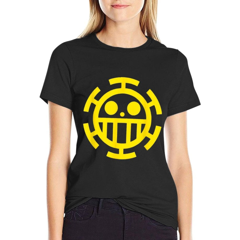 Cute Anime Japon Yellow Crew  Stretchy T-Shirt