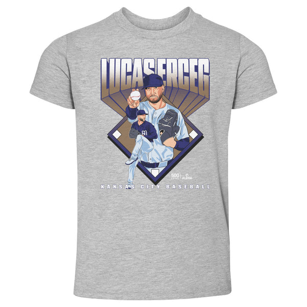 Lucas Erceg Kansas City Baseball Diamond WHT