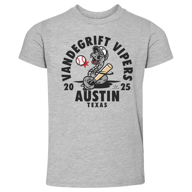 Crown Trio Vandegrift High School Baseball Mascot Snake WHT