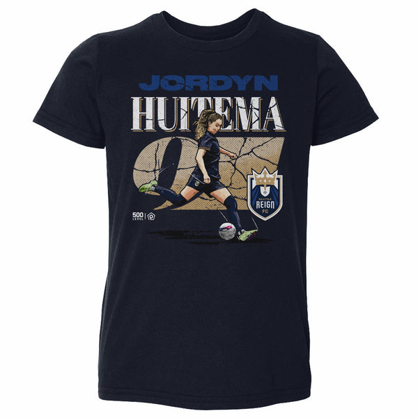 Jordyn Huitema Seattle Reign FC Cracked Number WHT