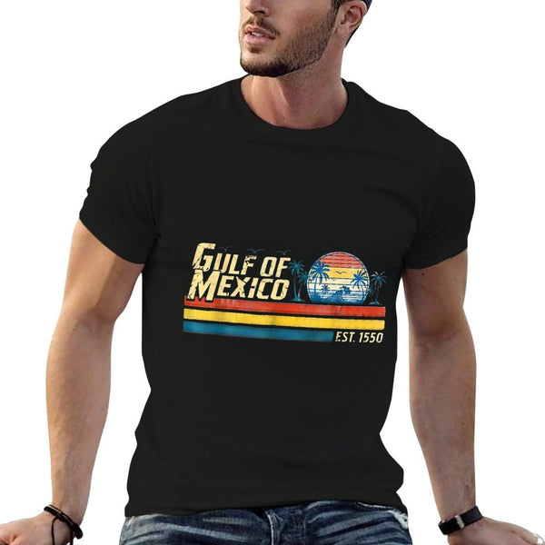 Retro Funny Gulf of Mexico Est 1550  Versatile T-Shirt