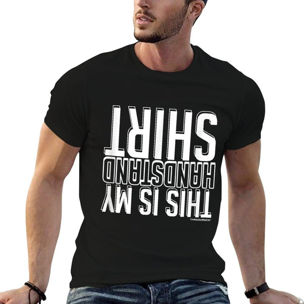 Threadrock This Is My Handstand Black Unisex Adult Gymnastics Modern Casual  Vintage-inspired T-Shirt