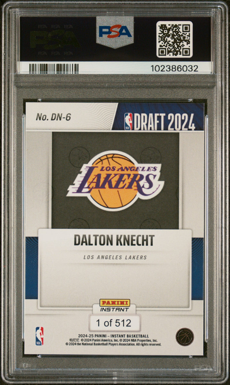Graded 2024 Panini Instant NBA Dalton Knecht #DN6 Draft Night Rookie RC Basketball Card PSA 8 Near Mint
