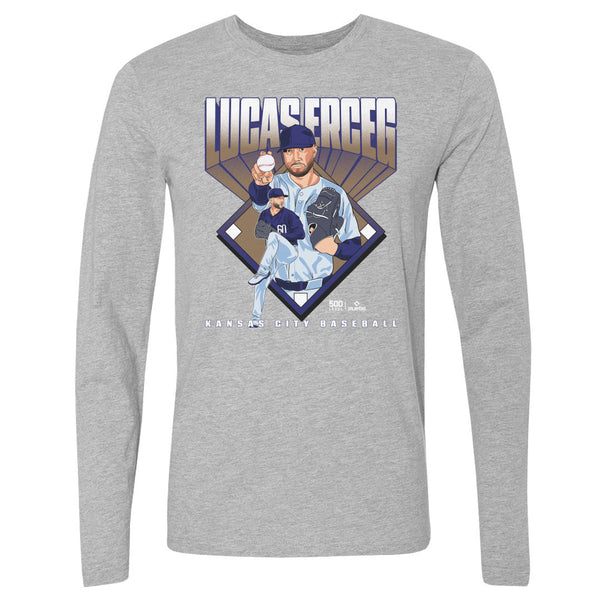 Lucas Erceg Kansas City Baseball Diamond WHT