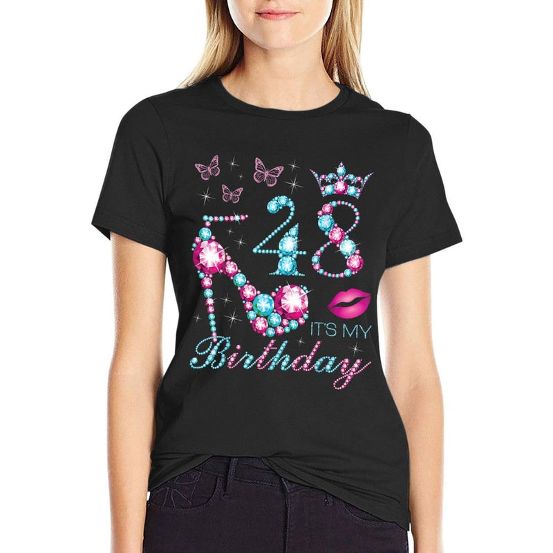 48 It's My Birthday 48 Years Old It's My 48th Birthday Party  Slim-fit Cut T-Shirt