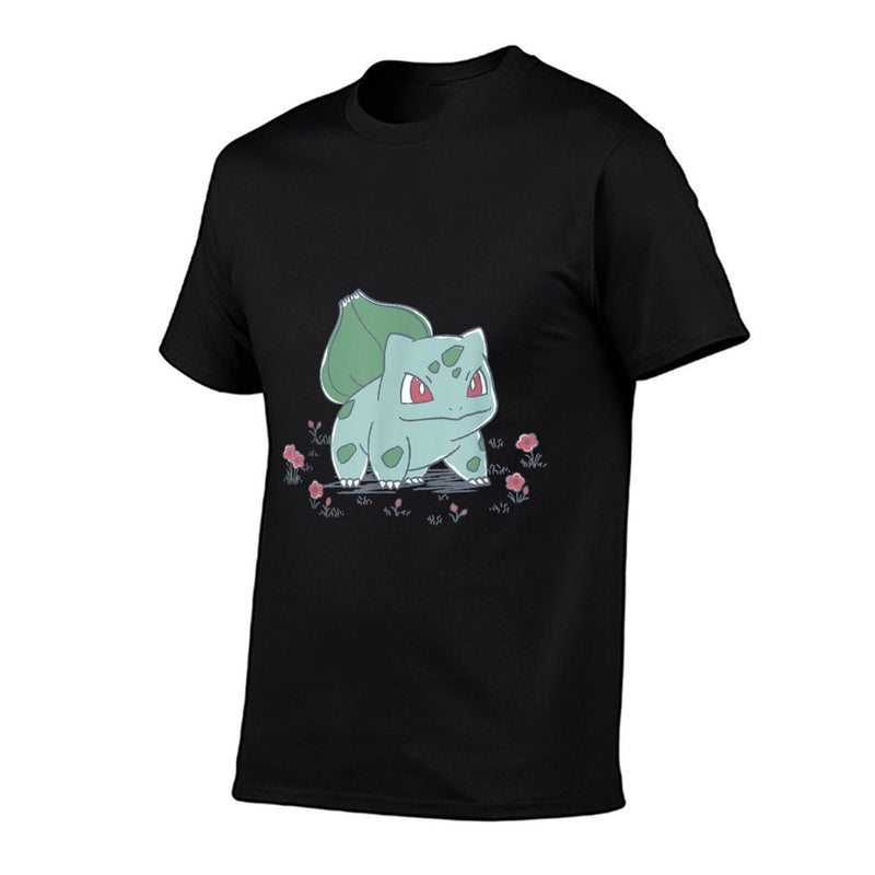 Pokémon Bulbasaur Standing In Flower Garden Retro Sketch  Moisture-wicking T-Shirt