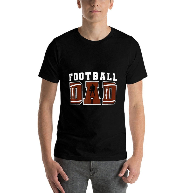 Dad American Football Happy Birthday Family Matching Retro  High-quality Stitching T-Shirt