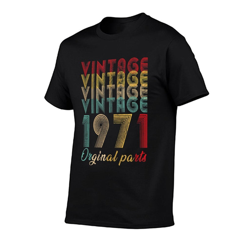 Tg Vintage Retro 1971 50th Birthday Costume Dad Gift  Eco-friendly Material T-Shirt
