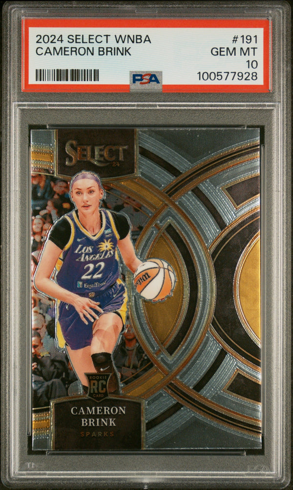 Graded 2024 Panini Select WNBA Cameron Brink #191 Rookie RC Basketball Card PSA 10 Gem Mint