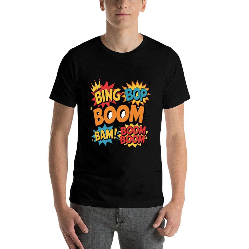 Bing Bop Boom Boom Meme Funny Reaction Saying  Moisture-wicking T-Shirt