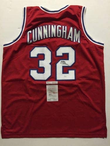 Autographed/Signed Billy Cunningham Philadelphia Red Basketball Jersey JSA COA