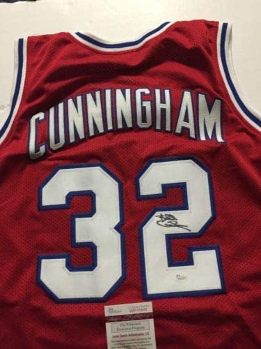 Autographed/Signed Billy Cunningham Philadelphia Red Basketball Jersey JSA COA